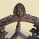 Carved wooden corner armchair - 19th century