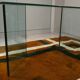 Bacco desk in transparent glass attributed to Tonelli, Italy, 1980s.