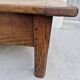 Rustic farmhouse coffee table with two drawers, solid oak, 19th century - 1.97m