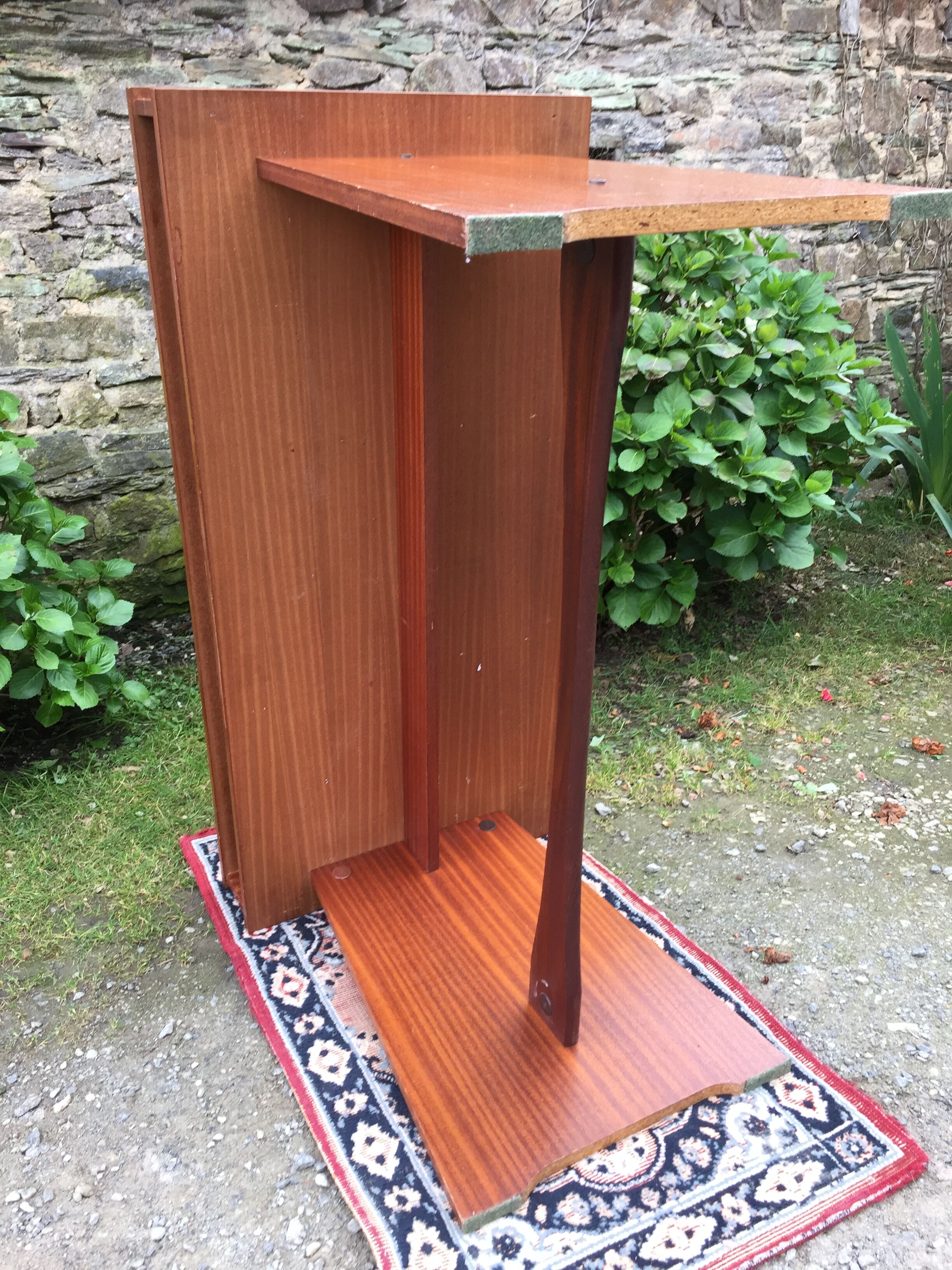 Bureau marine vintage en teck à 2 tiroirs