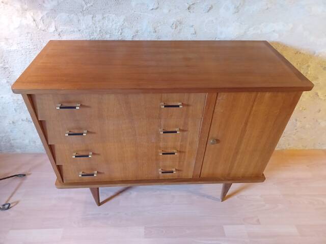 Vintage 1960s sideboard or chest of drawers