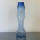 Beautiful Vintage Murano Modern Vase, Blue and Clear Glass, 1970's