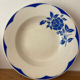 Set of 2 antique deep plates Digoin Sarreguemines Corsica