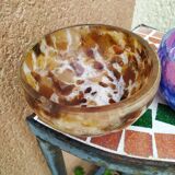 Set of Marmorean glass cups from Soisy Glassworks on school