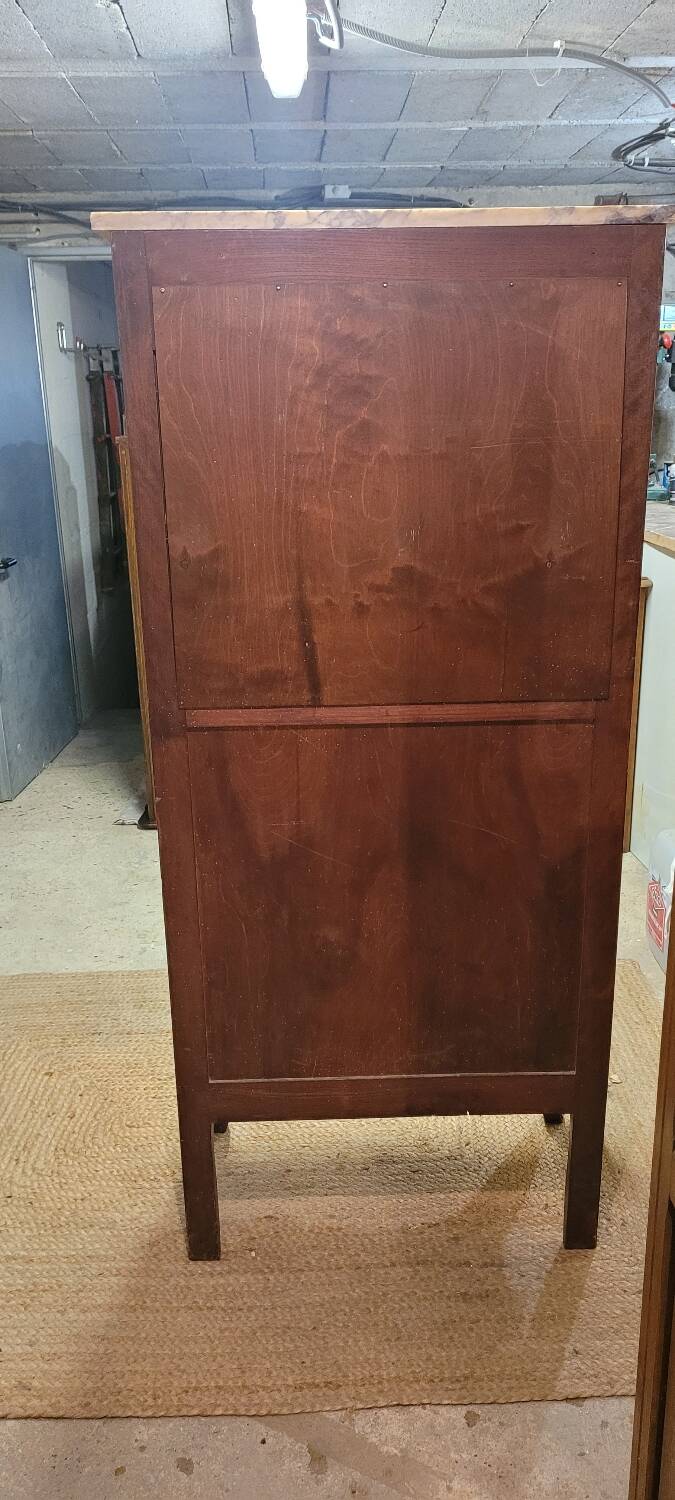 Louis XV style display case in marquetry