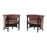 1980s Pair of unique armchairs by Selva, Italy