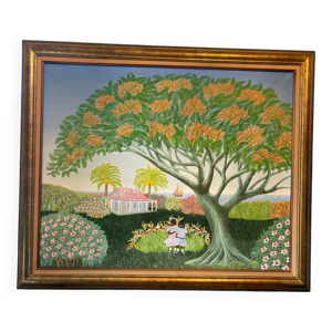 Enfants au jardin école