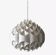 Suspension globe sculptural rhythmic by H. Milanda, Scandinavian design 1970