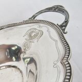 Service silver metal punch bird Phoenix tray handle