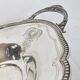 Service silver metal punch bird Phoenix tray handle