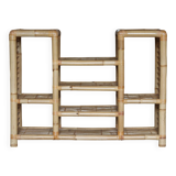 Spectacular vintage bamboo shelf