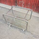 Vintage dressing table chrome and glass