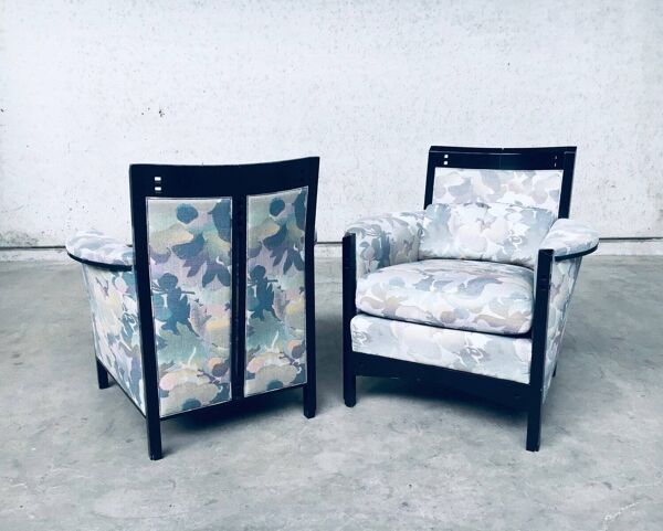 Set of Galaxy Peggy Low Armchairs Set by Umberto Asnago for Giorgetti, Italy, 1990s