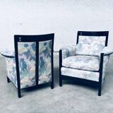 Set of Galaxy Peggy Low Armchairs by Umberto Asnago for Giorgetti, Italy, 1990s