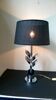 Lampe design vintage années 70 en métal chromé