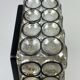 60s 70s ceiling lamp Glashütte Limburg Germany Plafoniere glass & metal