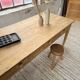 Pine and oak farmhouse table with multiple drawers, communal type, 240cm.
