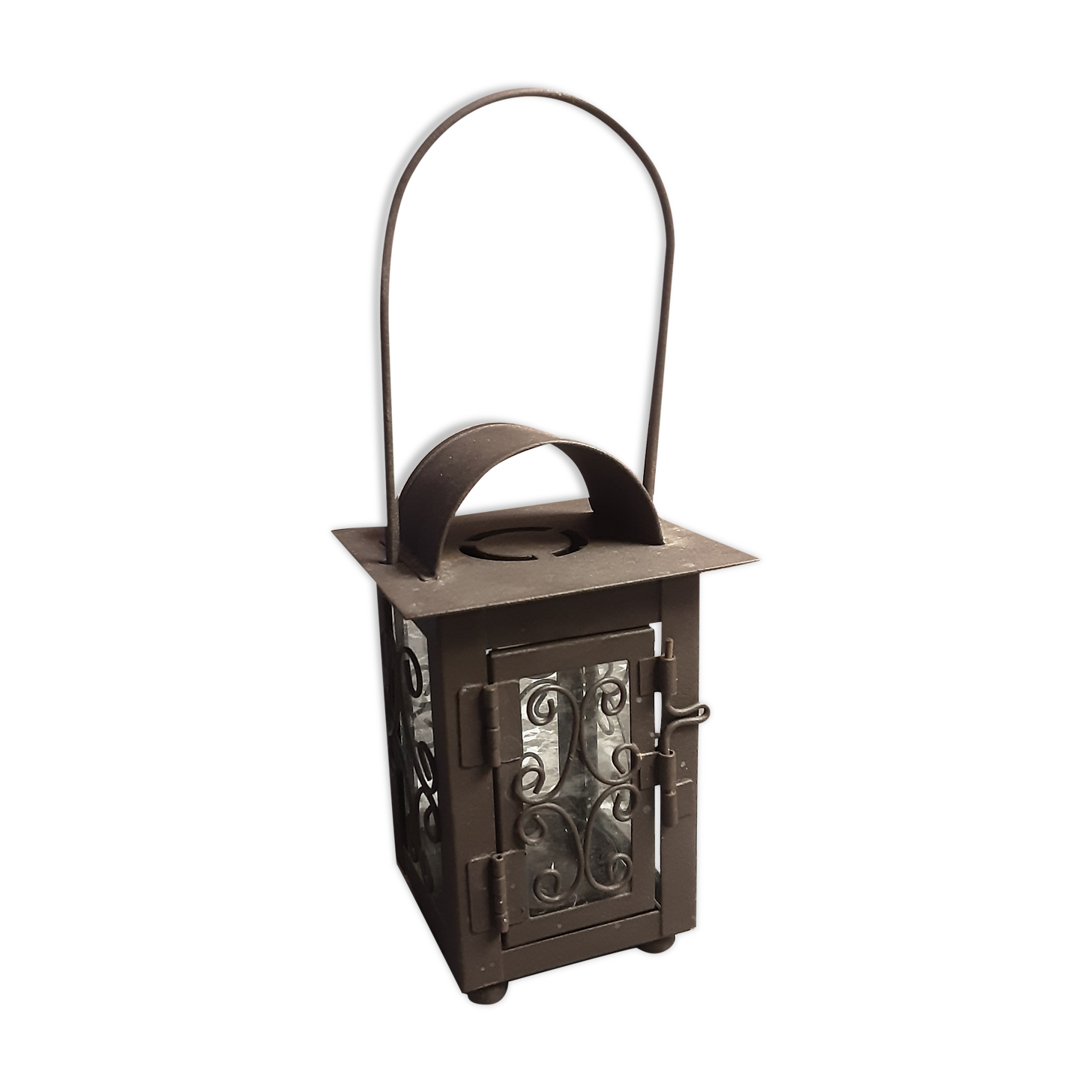 Metal glass lantern  year 85