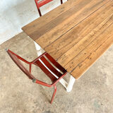 Old white farmhouse table