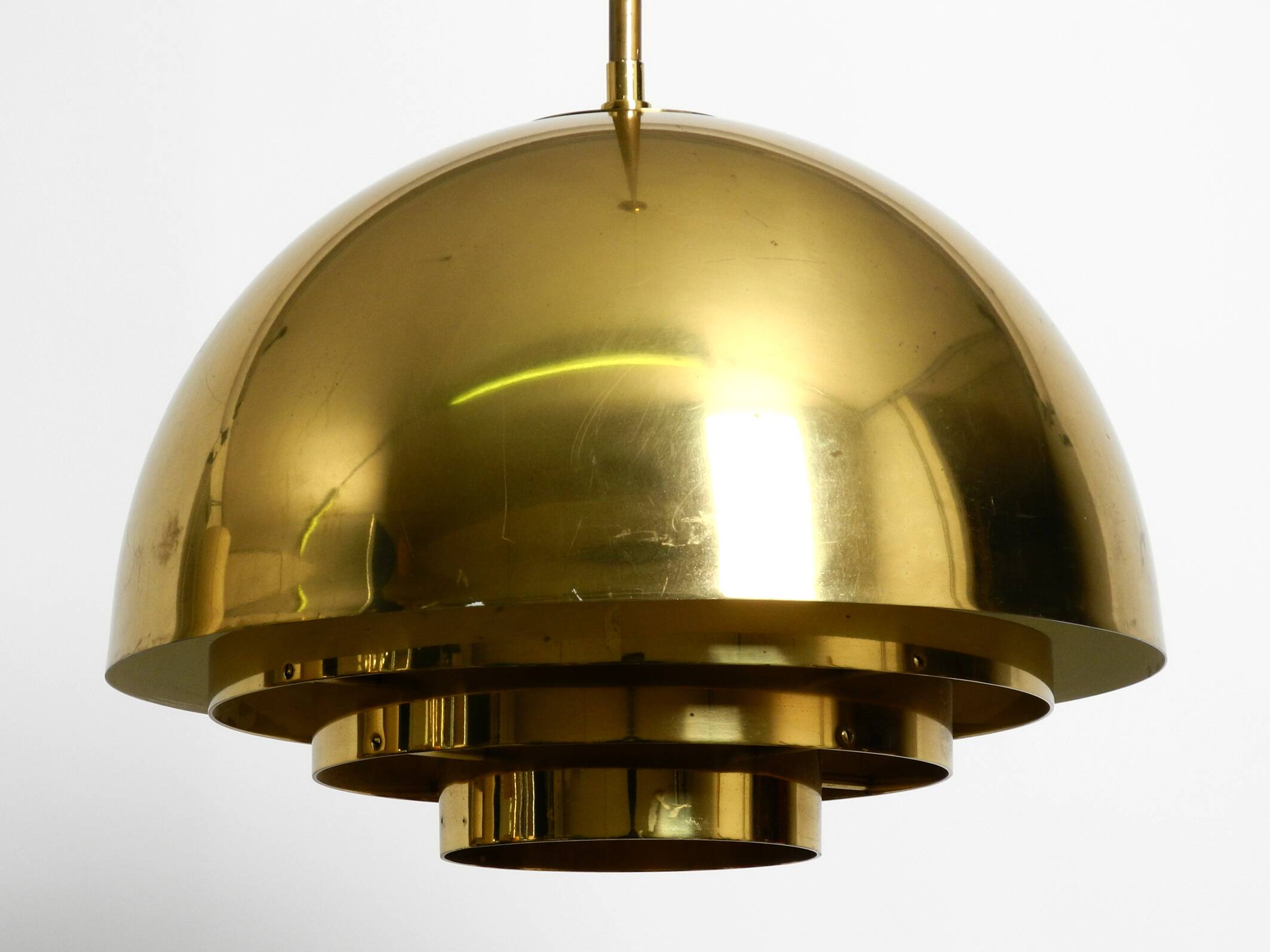 Beautiful Mid Century brass ceiling lamp from the Vereinigte Werkstätten