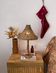 Lampe de table en osier de rotin de style vintage