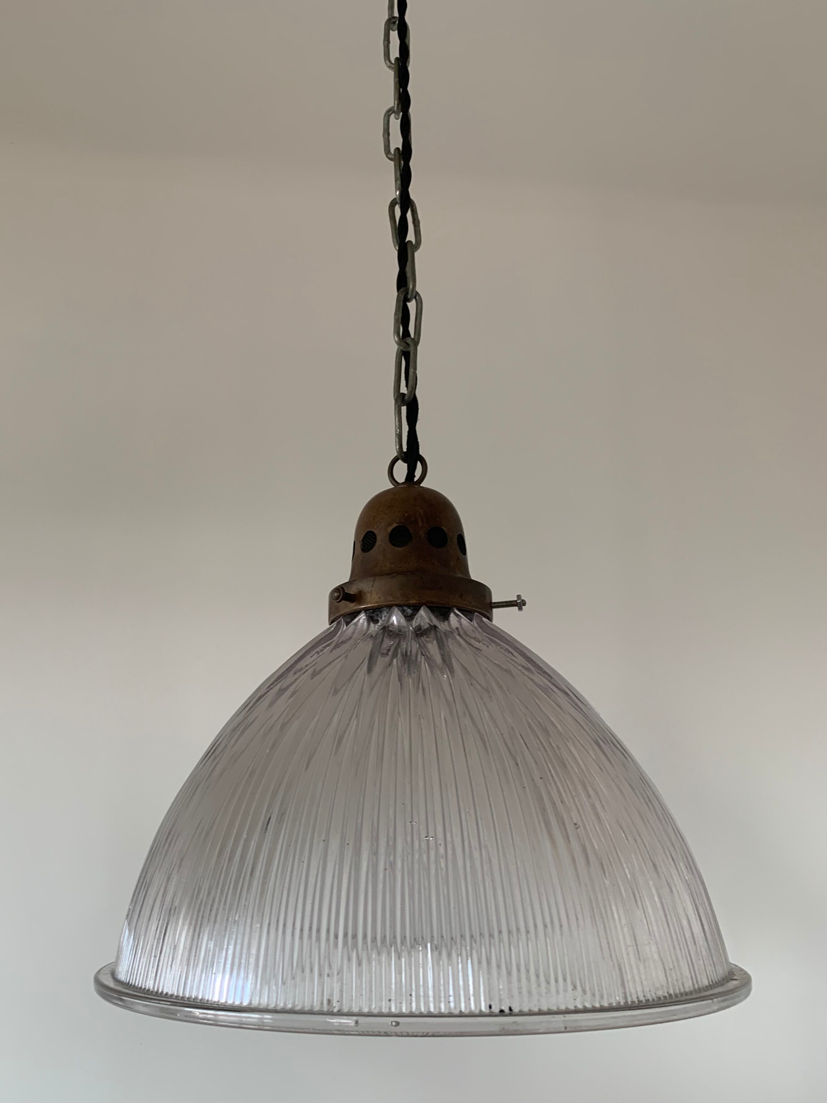 Suspension holophane ancienne