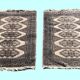 Pair of handmade Pakistani oriental rugs: 1.04 x 0.64 M