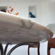 Marble table of the 70s at Roche Bobois