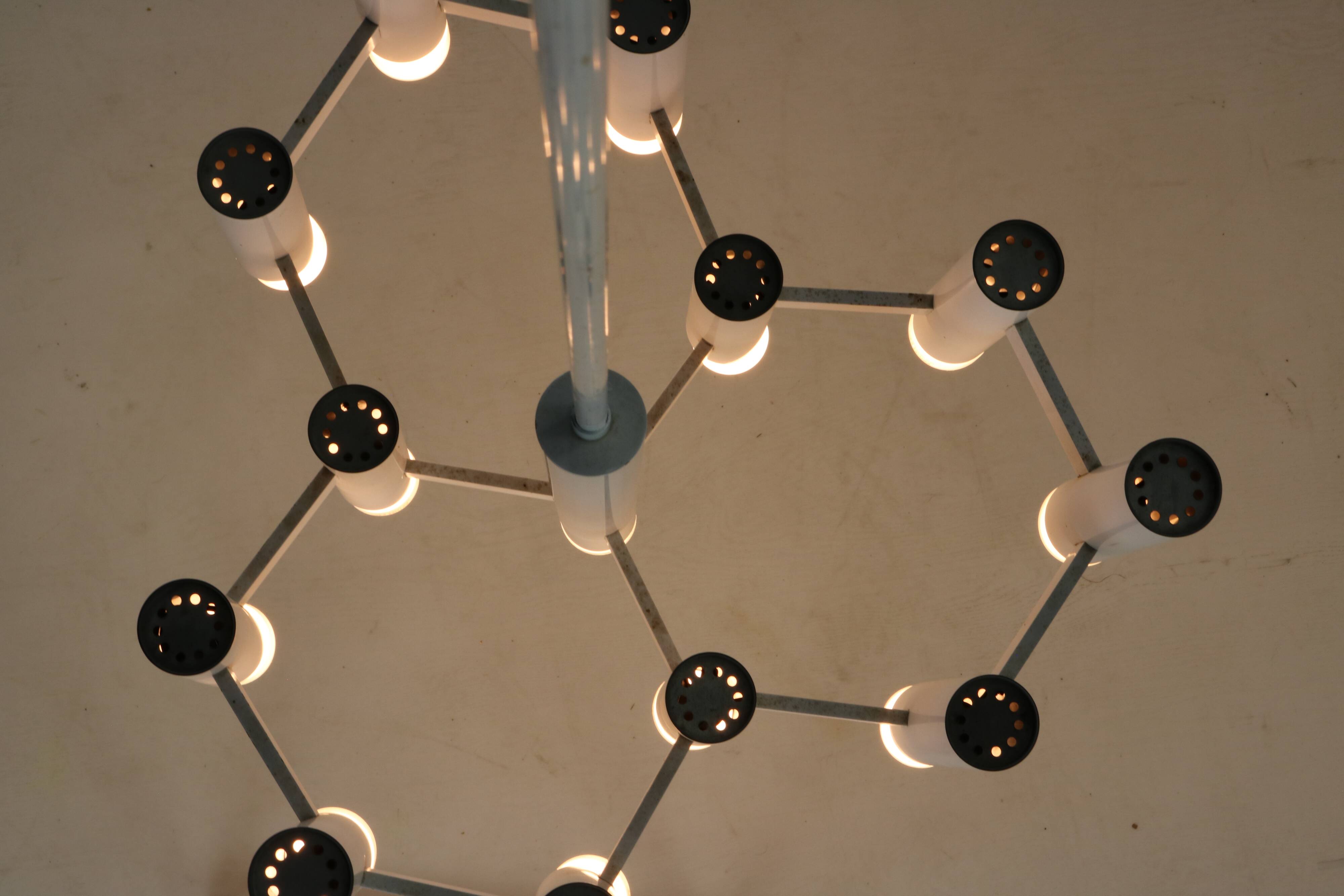 Midcentury design pendant lighting by Gaetano Sciolari