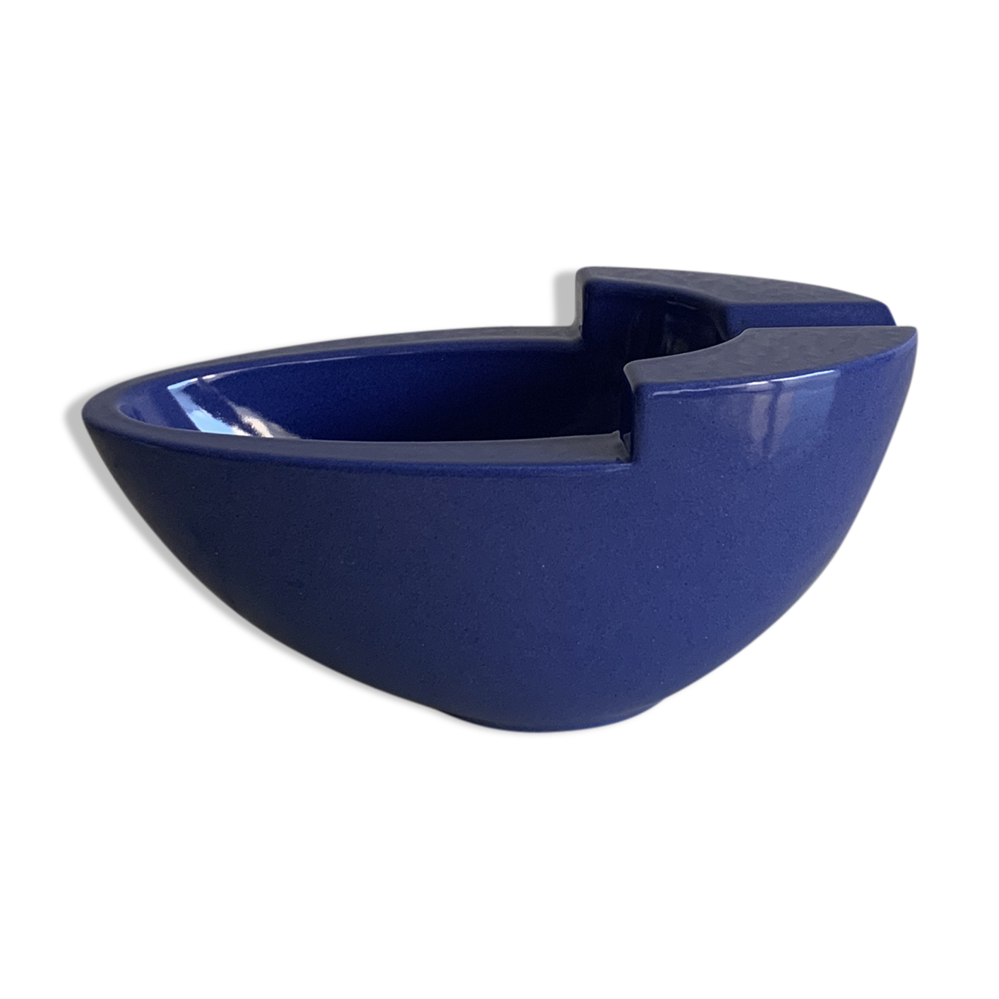 Claude Dumas blue ceramic ashtray