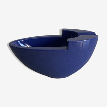 Claude Dumas blue ceramic ashtray