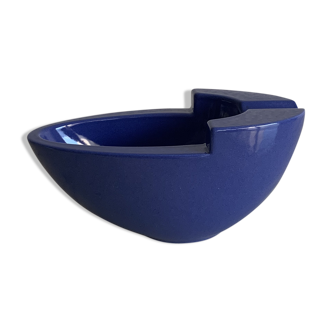 Claude Dumas blue ceramic ashtray