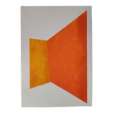 Minimalist geometric painting