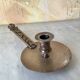Silver cellar rat candle holder