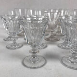 Series of twenty-five crystal stemmed glasses