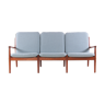 Threeseater sofa, Glostrup Svend Aage Eriksen, denmark, teak, new upholstery with fabric by dePloeg
