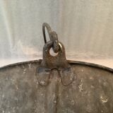 Galvanized well bucket with handle / vintage 50s