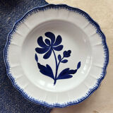 Set of 3 hollow plates Thebes Salins blue