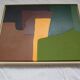 Palette of green, acrylic on canvas
