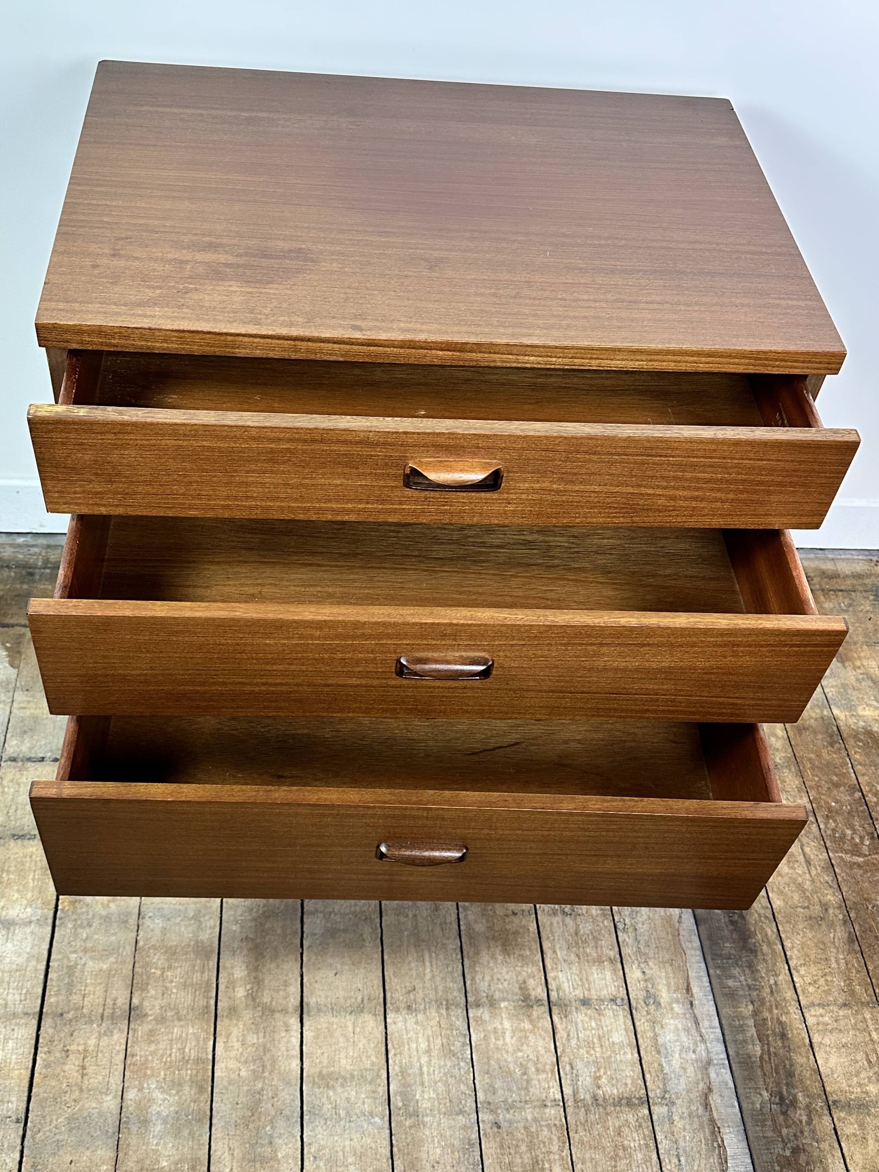Vintage 1960 Wrighton English Teak Chest of Drawers