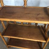 Vintage rattan shelf