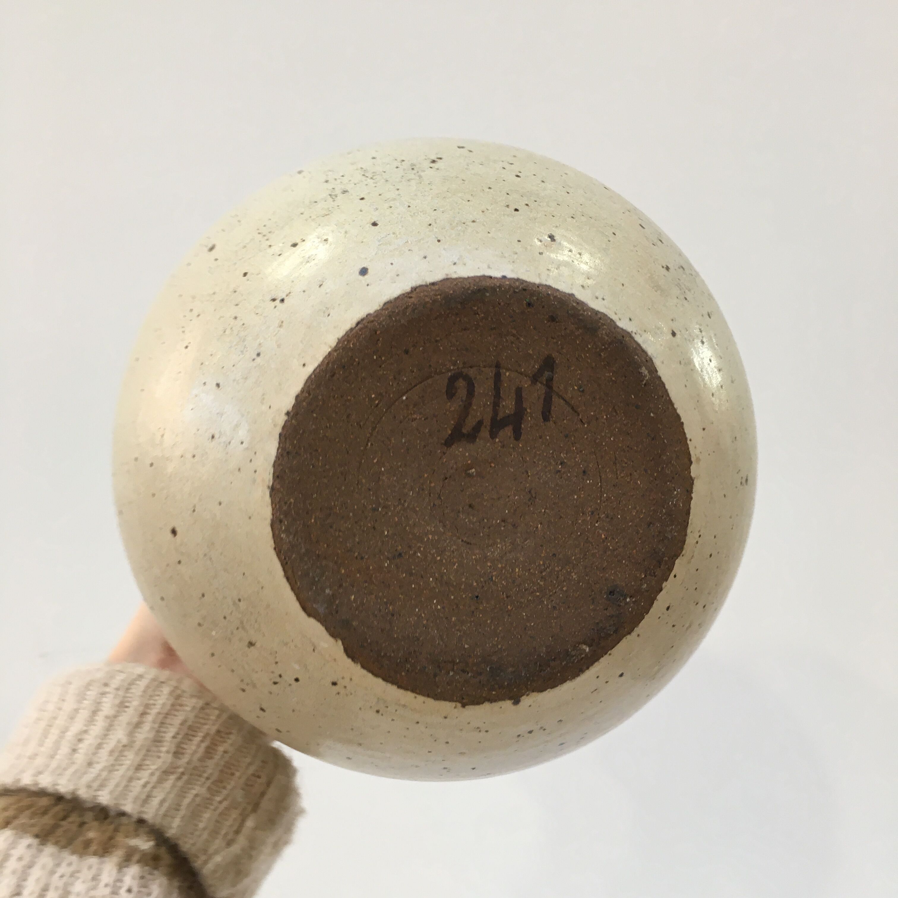 Large pyrite sandstone jug