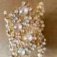 Set of 2 brass and crystal wall lights by Palwa