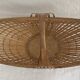 Large wicker flower basket
