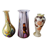 Lot de 3 vases Art Déco