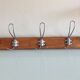 Vintage five-headed wooden coat rack from the 30s/40s
