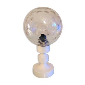 Bedside lamp globe in tinted glass / vintage 60s-70s