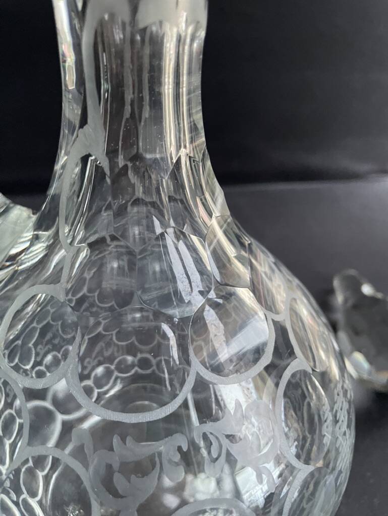 Ewer carafe – Blown and cut crystal