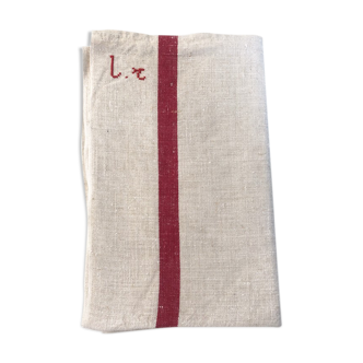 Torchon chanvre monogrammés, 1950