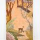 Art Deco panel painting signed P. Tavitian from the 1930s.